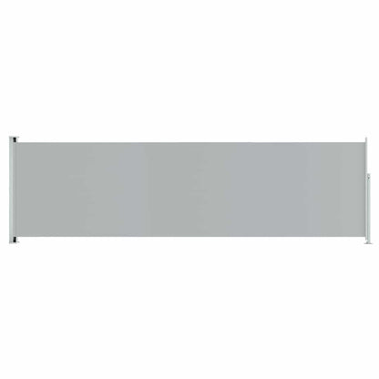 Tenda da Sole Laterale Retrattile per Patio 180x600 cm Grigia - homemem39