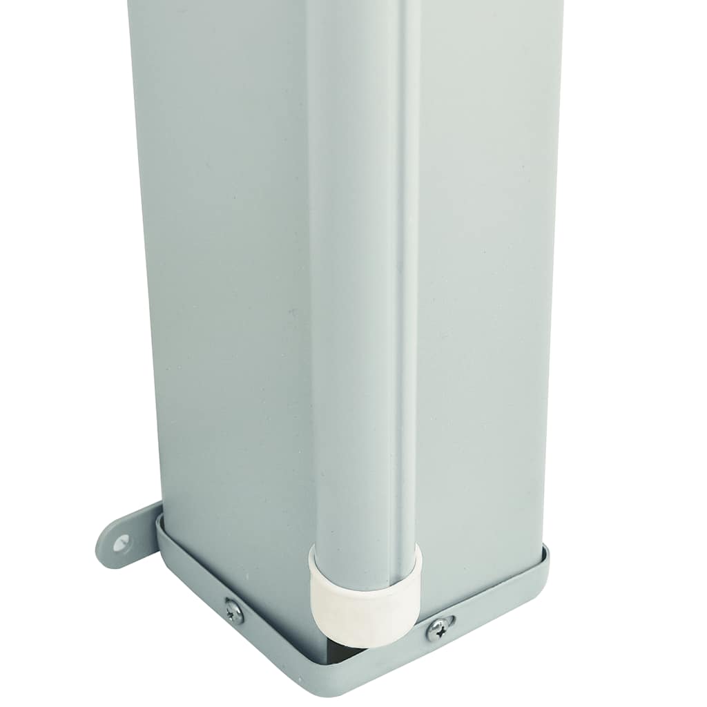 Tenda da Sole Laterale Retrattile per Patio 180x600 cm Grigia