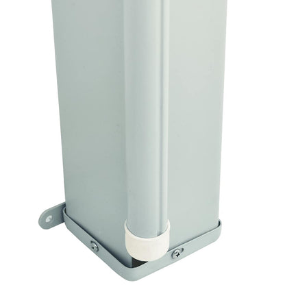 Tenda da Sole Laterale Retrattile per Patio 180x600 cm Grigia