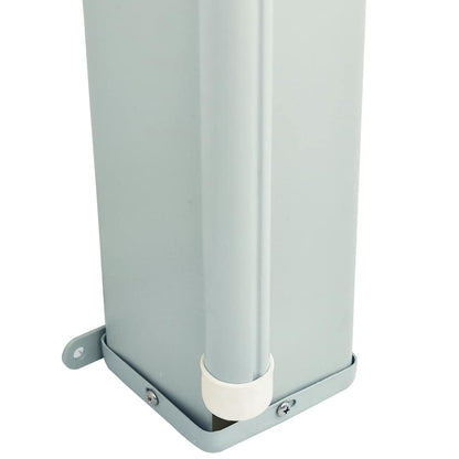 Tenda da Sole Laterale Retrattile per Patio 200x600 cm Nera