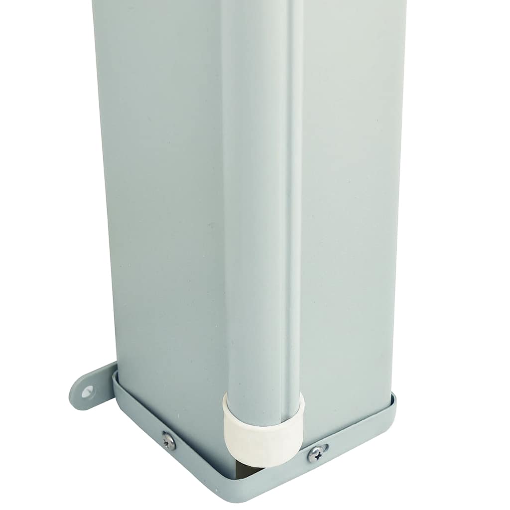 Tenda da Sole Laterale Retrattile per Patio 200x600 cm Grigia