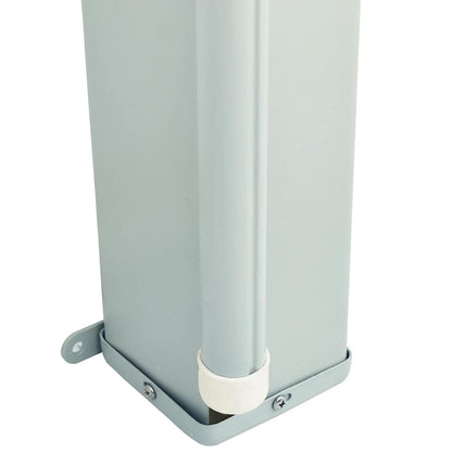 Tenda da Sole Laterale Retrattile per Patio 200x600 cm Grigia