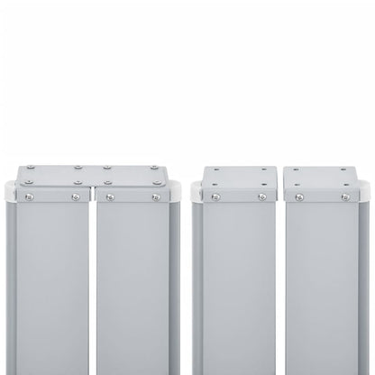Tenda da Sole Laterale Retrattile Nera 140x600 cm - homemem39