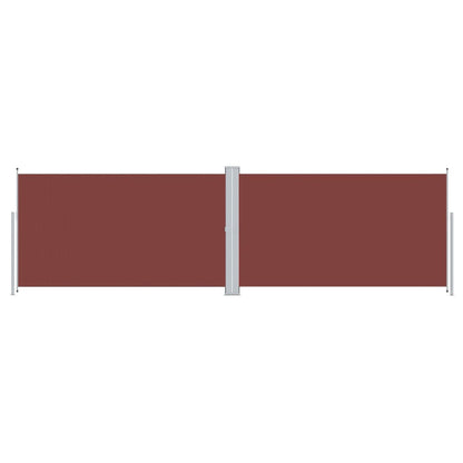 Tenda da Sole Laterale Retrattile Marrone 160x600 cm - homemem39