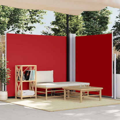 Tenda da Sole Laterale Retrattile Rossa 180x600 cm - homemem39