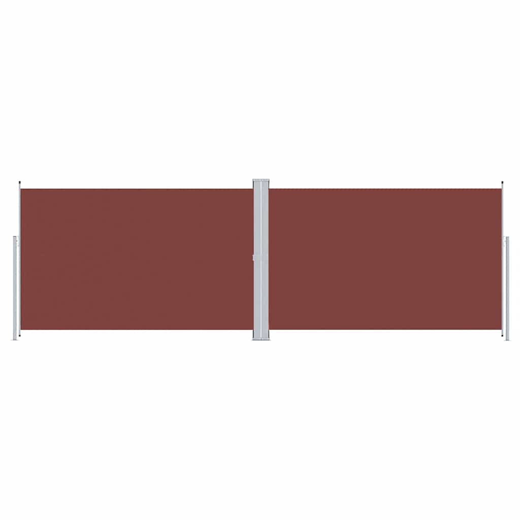 Tenda da Sole Laterale Retrattile Marrone 200x600 cm | homemem39