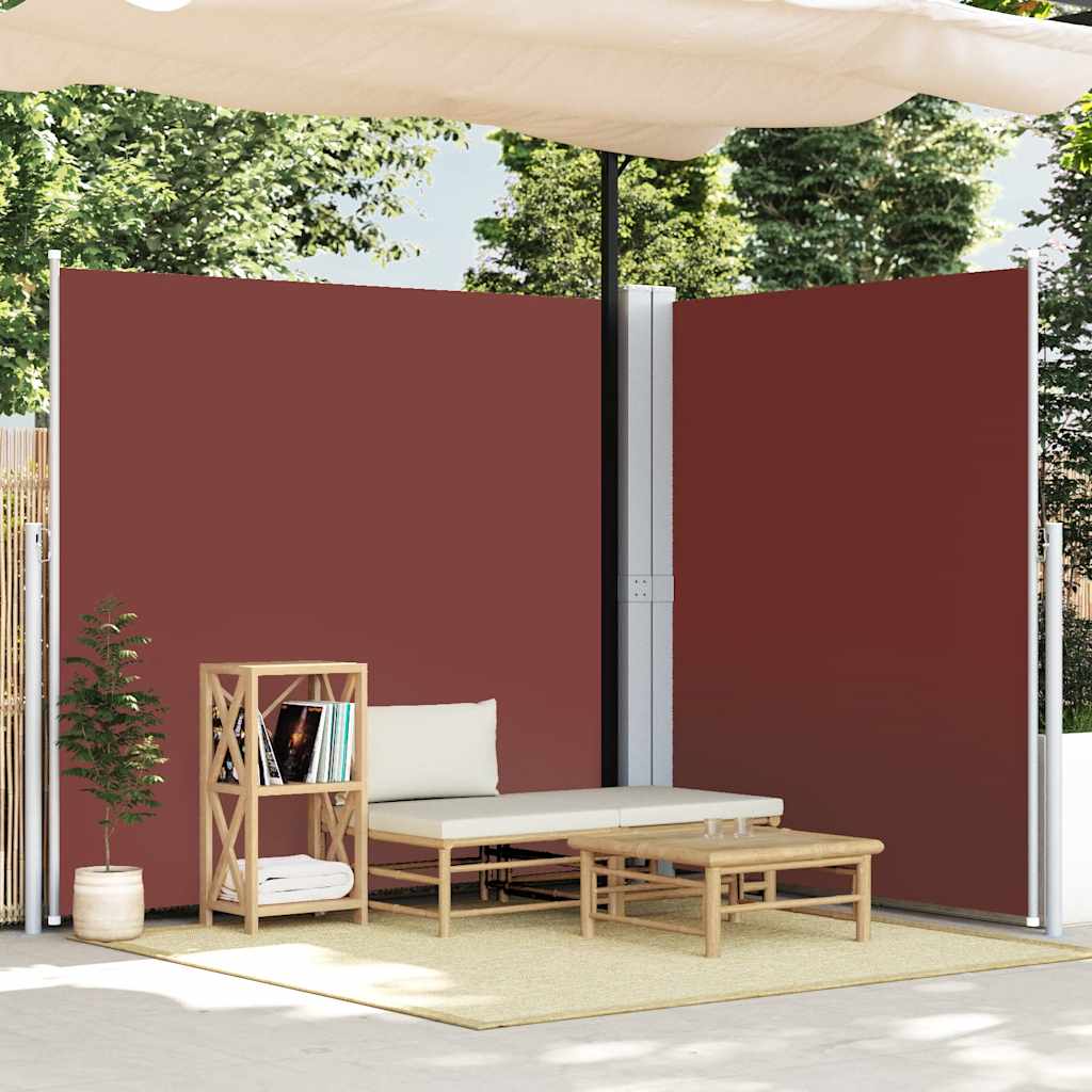 Tenda da Sole Laterale Retrattile Marrone 200x600 cm | homemem39