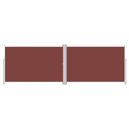 Tenda da Sole Laterale Retrattile Marrone 220x600 cm | homemem39