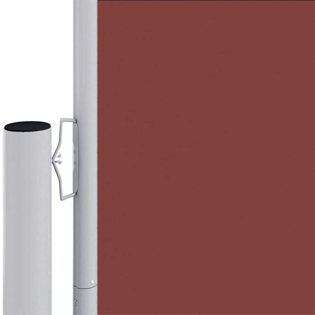 Tenda Laterale Retrattile Marrone 140x1000 cm - homemem39