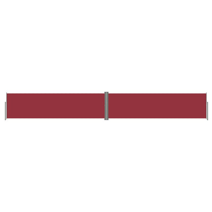 Tenda Laterale Retrattile Rossa 140x1000 cm - homemem39