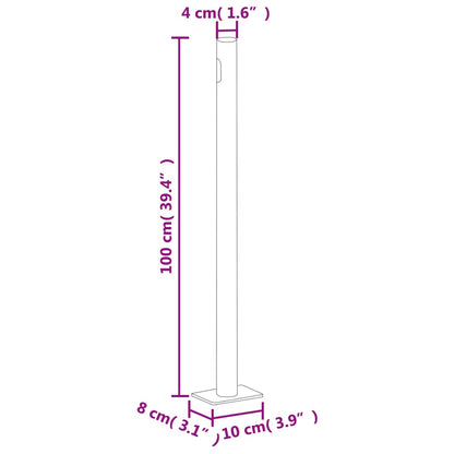 Tenda Laterale Retrattile Antracite 160x1000 cm | homemem39