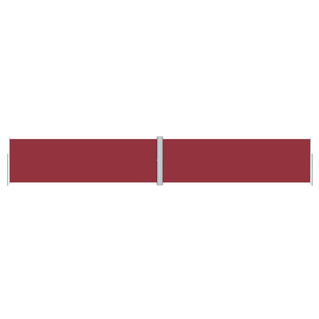 Tenda Laterale Retrattile Rossa 160x1000 cm - homemem39
