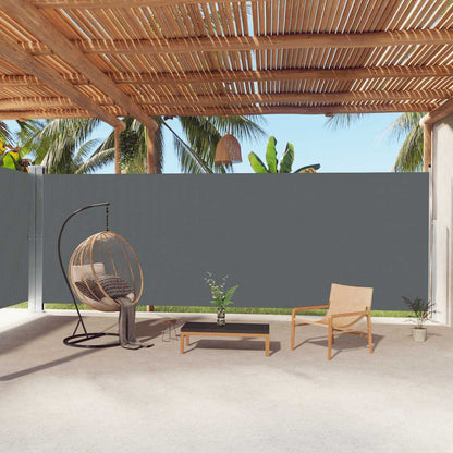 Tenda da Sole Laterale Retrattile Antracite 220x1000 cm | homemem39