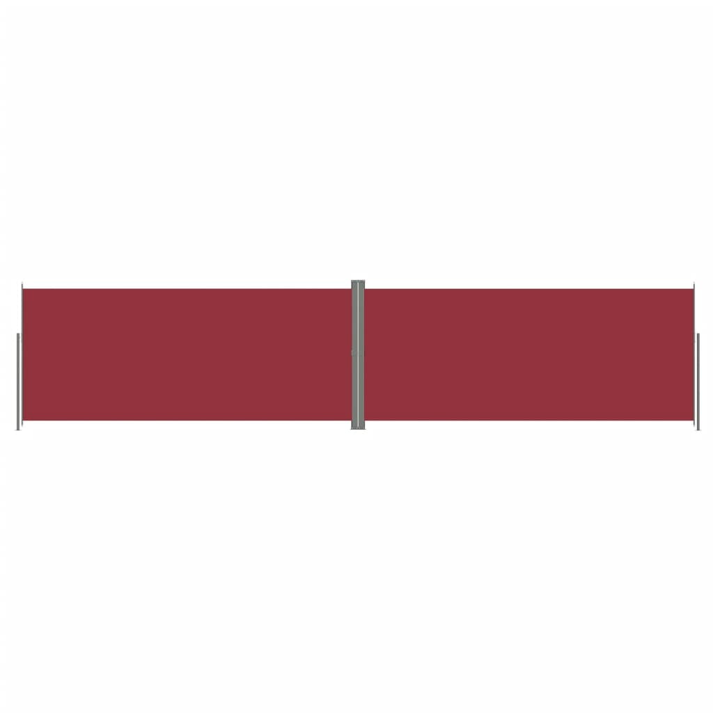 Tenda da Sole Laterale Retrattile Rossa 220x1000 cm - homemem39