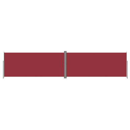 Tenda da Sole Laterale Retrattile Rossa 220x1000 cm - homemem39