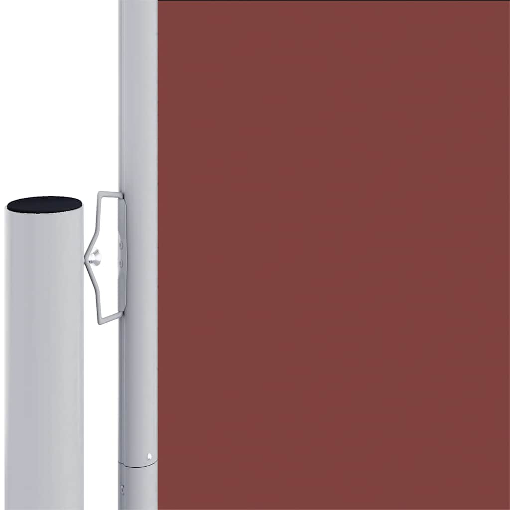 Tenda Laterale Retrattile Marrone 117x1200 cm - homemem39