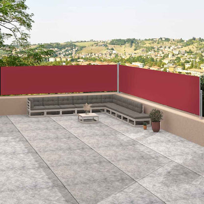 Tenda Laterale Retrattile Rossa 117x1200 cm - homemem39