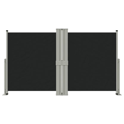 Tenda da Sole Laterale Retrattile Nera 140x1200 cm - homemem39