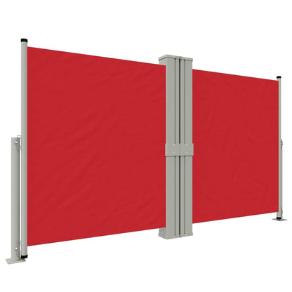 Tenda Laterale Retrattile Rossa 140x1200 cm - homemem39