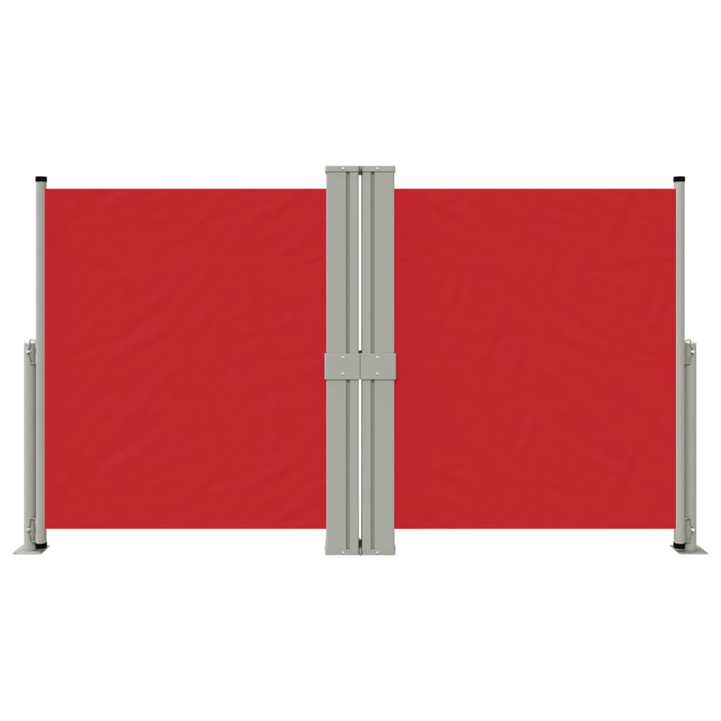 Tenda Laterale Retrattile Rossa 140x1200 cm - homemem39