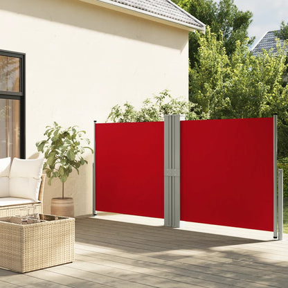 Tenda Laterale Retrattile Rossa 140x1200 cm - homemem39