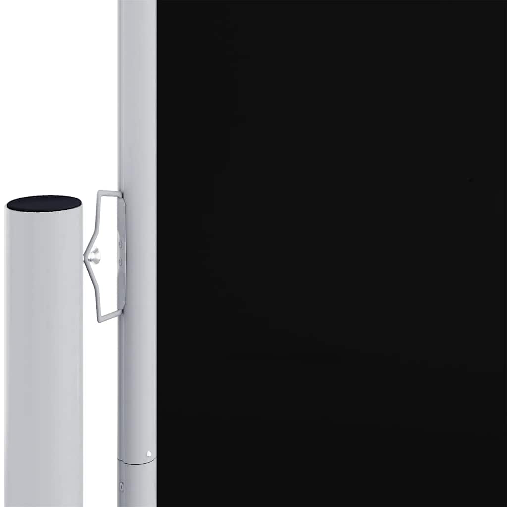 Tenda da Sole Laterale Retrattile Nera 160x1200 cm | homemem39