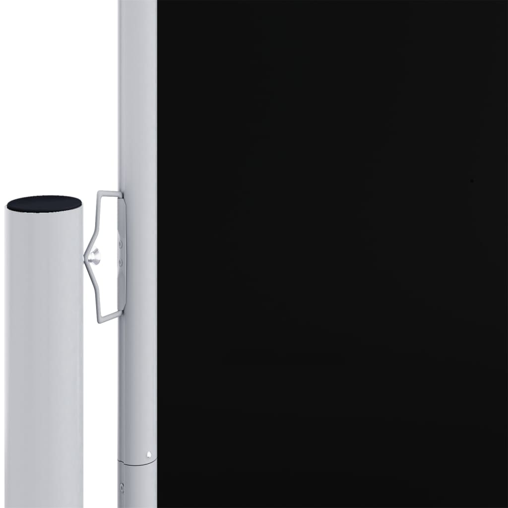 Tenda da Sole Laterale Retrattile Nera 160x1200 cm - homemem39
