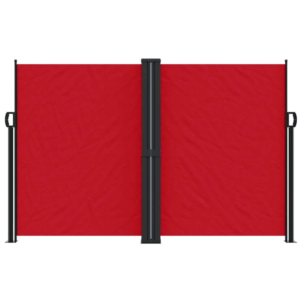 Tenda da Sole Laterale Retrattile Rossa 160x1200 cm - homemem39