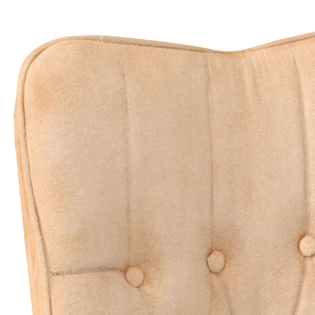 Sedia a Schienale Alto Crema in Tela - homemem39