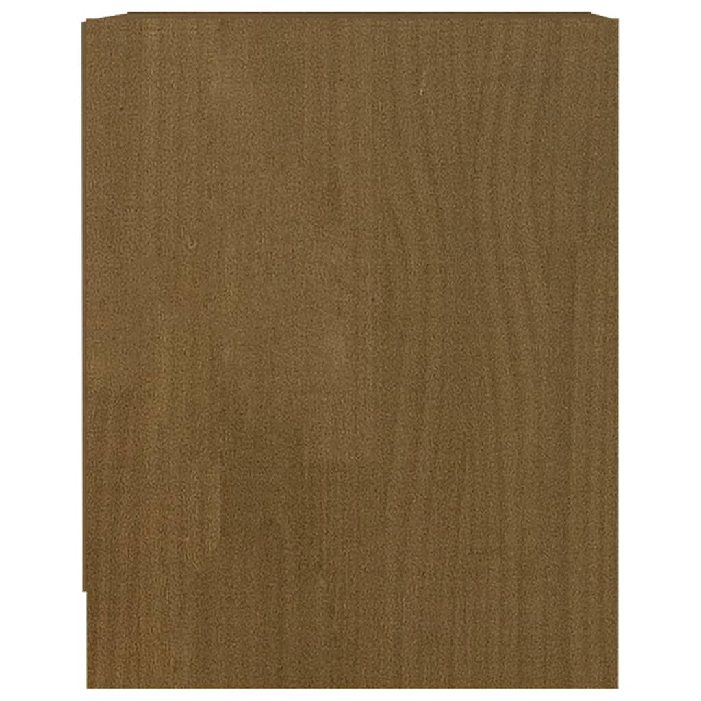 Comodino Marrone Ambra 35,5x33,5x41,5 cm in Legno di Pino - homemem39