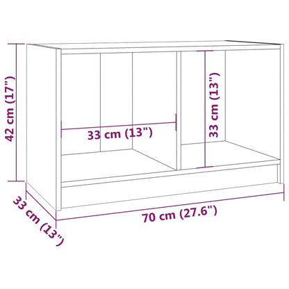 Mobile Porta TV Ambra 70x33x42 cm in Legno Massello di Pino
