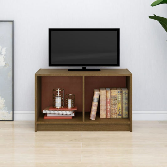 Mobile Porta TV Ambra 70x33x42 cm in Legno Massello di Pino - homemem39