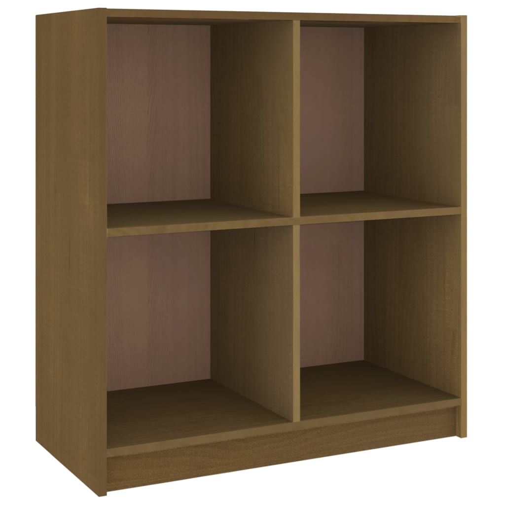 Credenza Marrone Ambra 70x33x76 cm in Legno Massello di Pino - homemem39