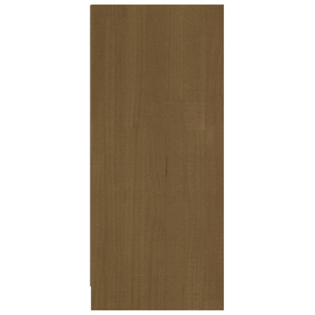 Credenza Marrone Ambra 70x33x76 cm in Legno Massello di Pino - homemem39
