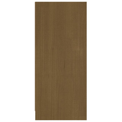 Credenza Marrone Ambra 70x33x76 cm in Legno Massello di Pino - homemem39