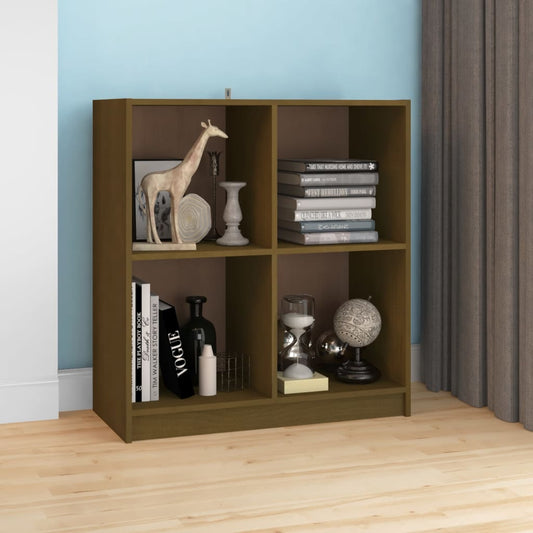 Credenza Marrone Ambra 70x33x76 cm in Legno Massello di Pino - homemem39