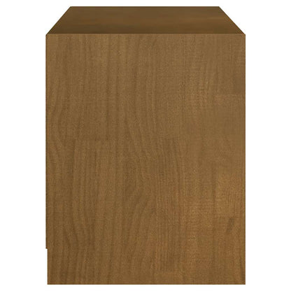 Mobile Porta TV Marrone Ambra 104x33x41 cm in Legno di Pino