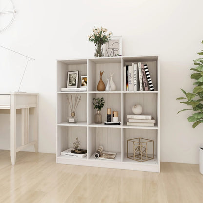 Libreria/Divisorio Bianco 104x33,5x110 cm in Massello di Pino | homemem39