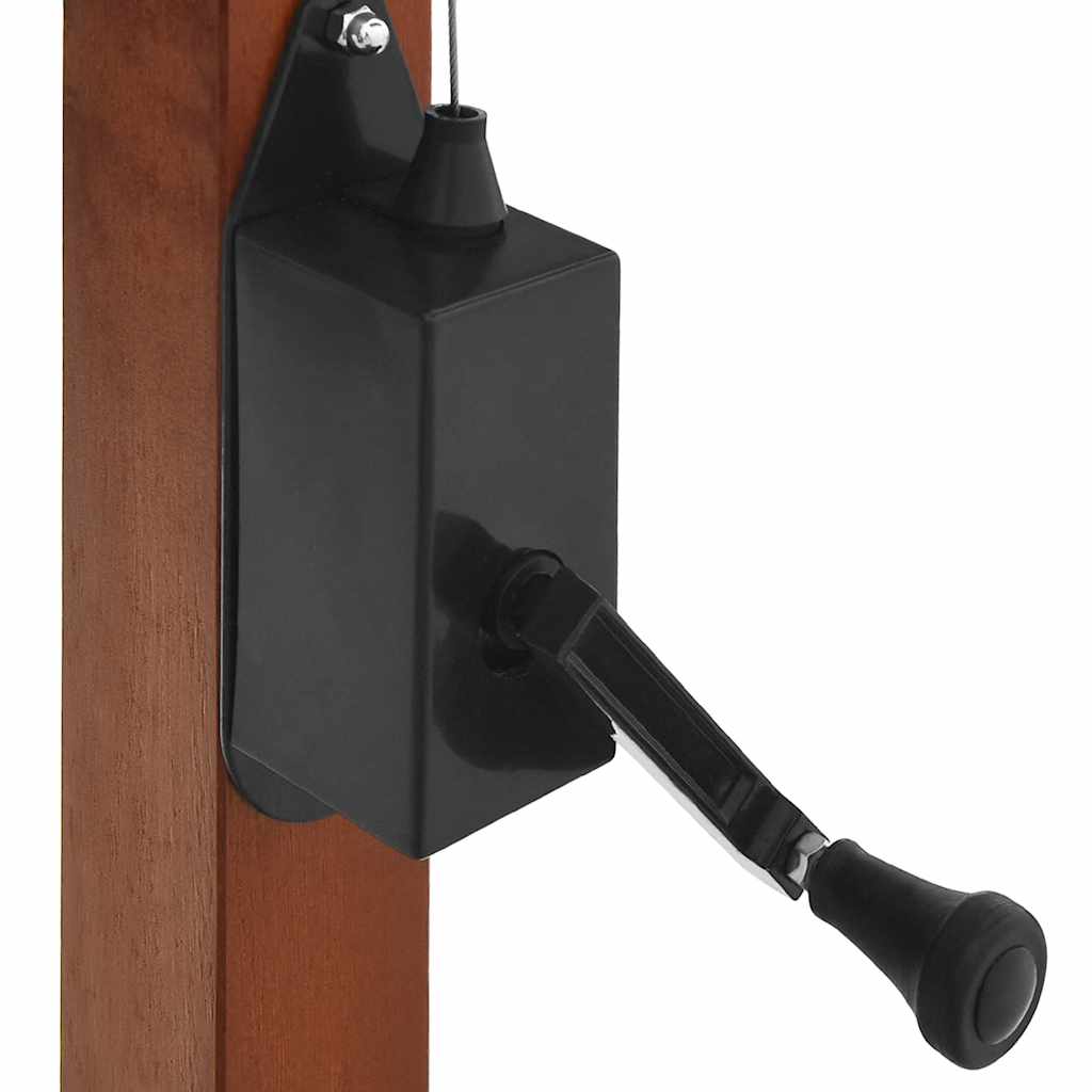 Ombrellone a Sbalzo con Palo in Legno 400x300 cm Antracite - homemem39