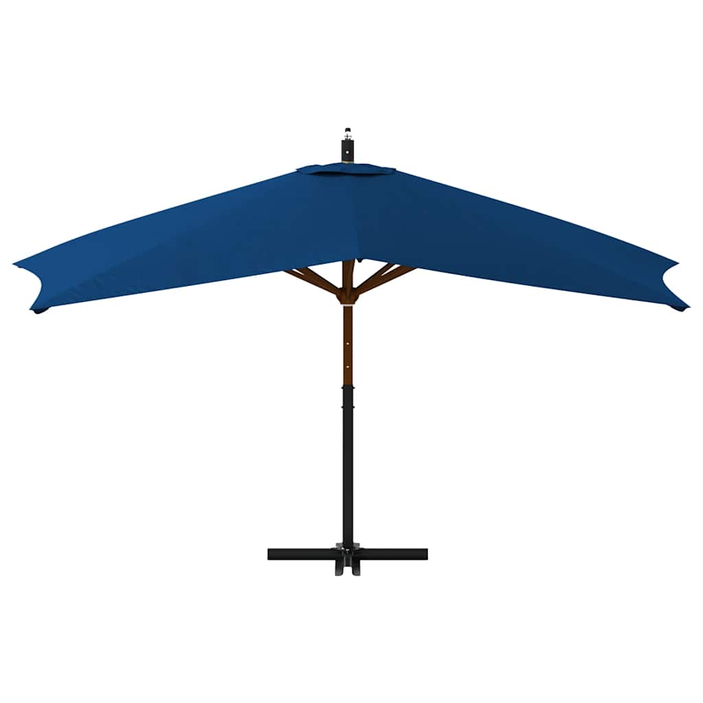 Ombrellone a Sbalzo con Palo in Legno 400x300 cm Antracite - homemem39
