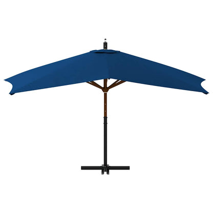 Ombrellone a Sbalzo con Palo in Legno 400x300 cm Antracite - homemem39