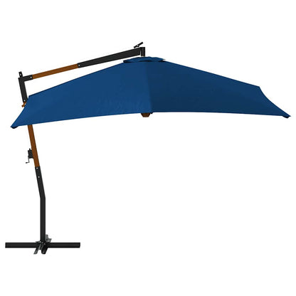Ombrellone a Sbalzo con Palo in Legno 400x300 cm Antracite - homemem39