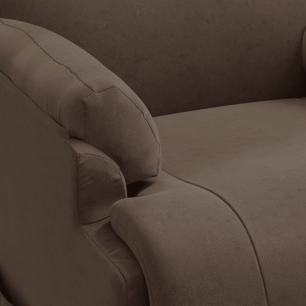 Poltrona Alzapersona Massaggiante Marrone in Scamosciato
