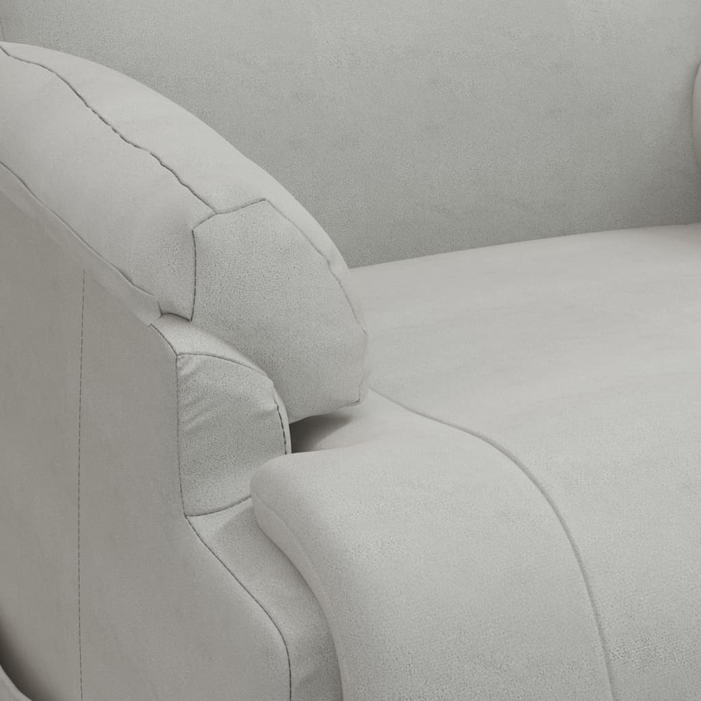 Poltrona Alzapersona Massaggiante Grigio Chiaro in Scamosciato