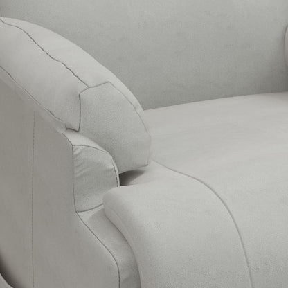 Poltrona Alzapersona Massaggiante Grigio Chiaro in Scamosciato