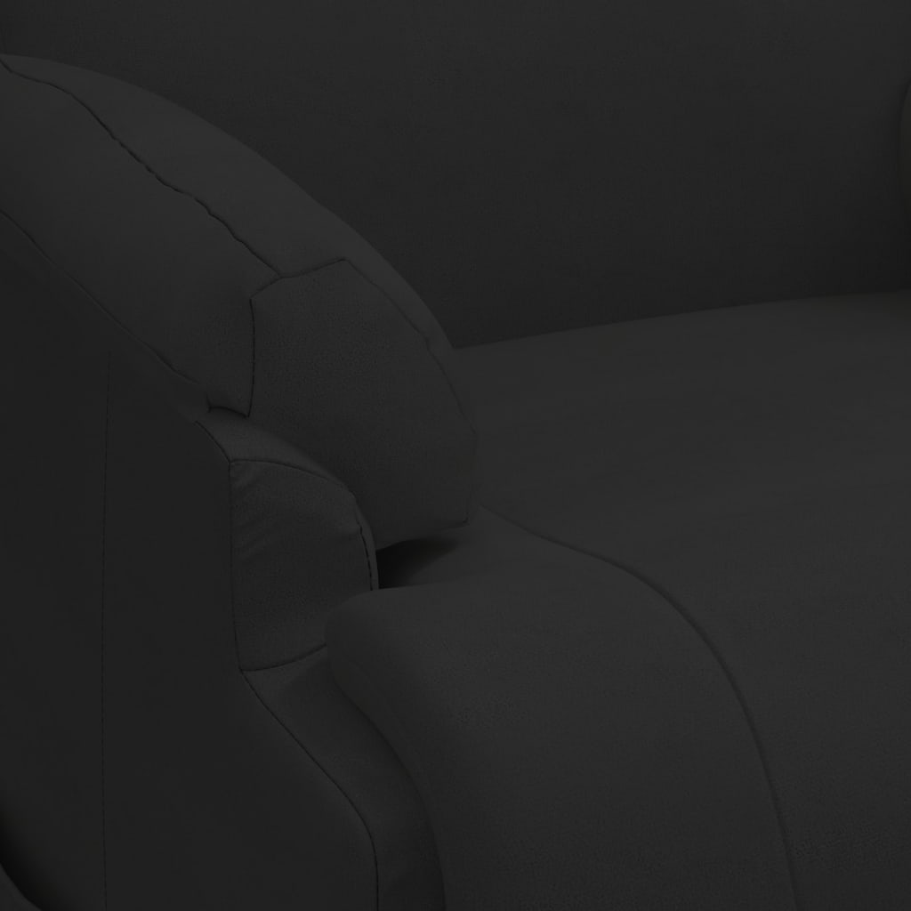 Poltrona Alzapersona Massaggiante Nera in Scamosciato