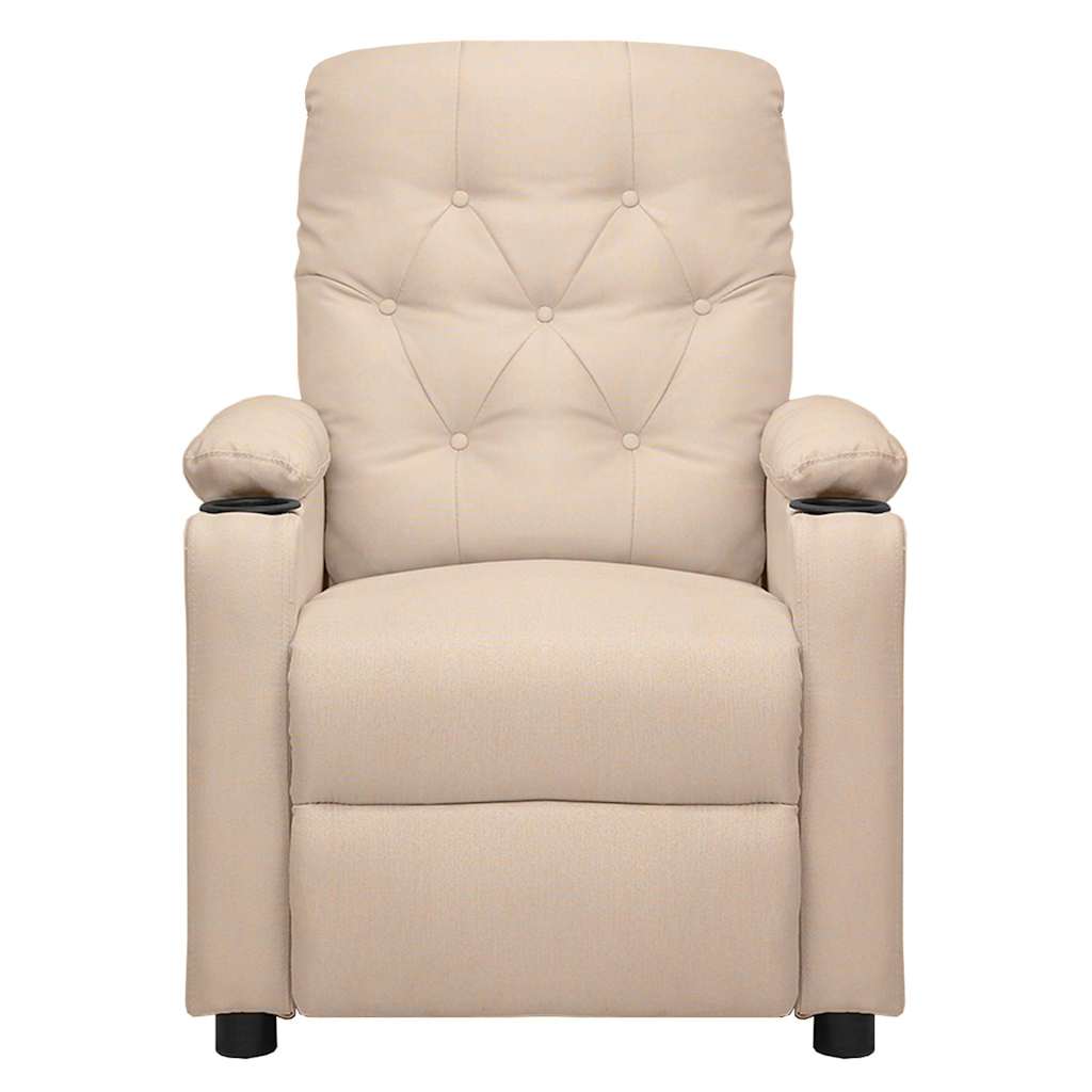 Poltrona Alzapersona Crema in Tessuto