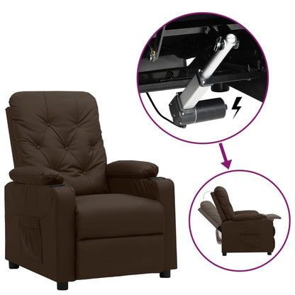 Poltrona Alzapersona Marrone in Similpelle - homemem39