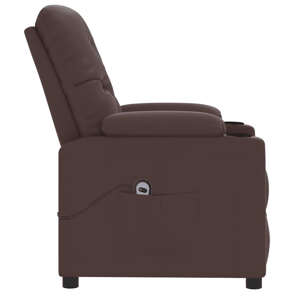 Poltrona Alzapersona Marrone in Similpelle - homemem39