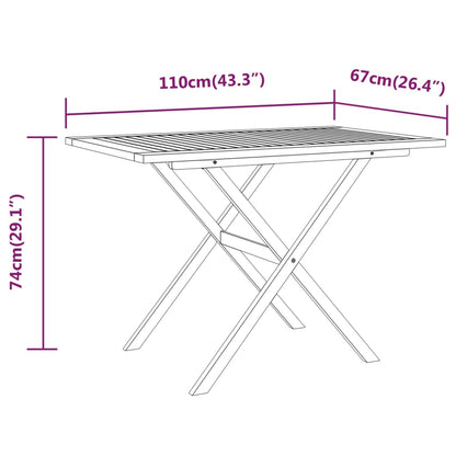 Set da Pranzo da Giardino 3 pz con Cuscini Nero | homemem39
